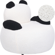 VIBY - Kinderstoel - Zwart/Wit - Bouclé