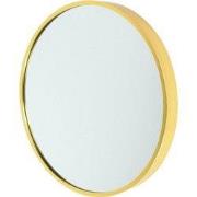 Fragix Alux Wandspiegel - Goud - Aluminium Ø40