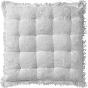 Dutch Decor BURTO - stoelkussen 40x40 cm - gewassen katoen - Snow Whit...