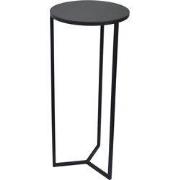 LOFT42 Sense ronde Plantenzuil - Zwart metaal - 35x35x80