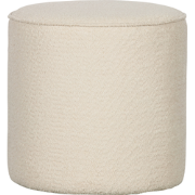 WOOOD Sara Poef Hoog - Boucle - Creme - 46x46x46