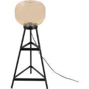 Clayre & Eef Vloerlamp Zwart Bruin IJzer