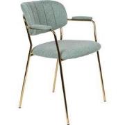 ANLI STYLE Armchair Jolien Gold/Light Green