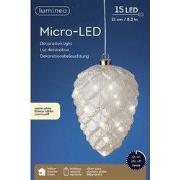 MicroLED denappel d15h21 cm frost kerst