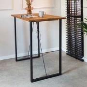 Hoge Industriële Bartafel Vegas 130x70 cm Mangohout