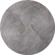 PTMD Wiktor Brown MDF Round Wallpanel Swirl Carved S