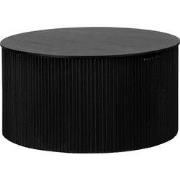 Lewis & Loft Salontafel Lonne - FSC® mangohout – Rond ?70 – Zwart