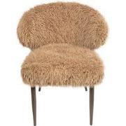 PTMD Ares Dining Chair Hair Brown