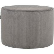 LABEL51 Poef Tibo - Donkergrijs - Ribcord - One Size