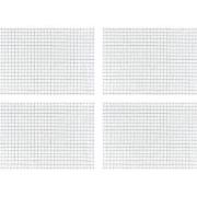 Krumble Theedoek met ruitpatroon klein - Wit - Set van 4