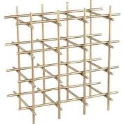 PTMD Gordo Wijnrek - 40x24x40 cm - Staal - Messing