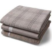 Twentse Damast 3PACK Keukentextiel Mix&Match - Taupe