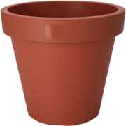 Bloempot rond 25 x 22 cm terracotta Nampook