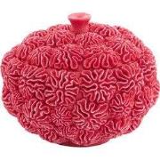 Light & Living - Deco box+deksel  - Ø20x15.5cm - Rood