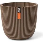 Pot bol Groove 25x23 warm taupe bloempot