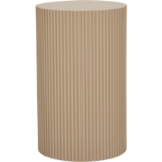 Asa houten bijzettafel donker beige - Ø 30 cm