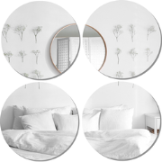 MISOU Plakspiegel - Zelfklevende - Spiegel - Rond - Wandspiegel - Groo...