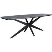 Calma high dining tafel 270x100x95 cm aluminium black/slate