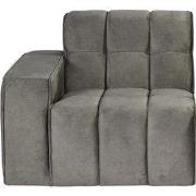 Bank Valentino 1,5-Zits Arm Links Voorstaand 100x98x83 cm