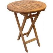 New Round Klaptafel Teak dia. 60x76 cm