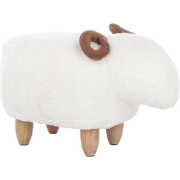 LAMB - Hocker - Wit - Polyester