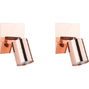 TIGRIS - Wandlamp set van 2 - Koper  - Metaal