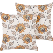TUBEROSE - Sierkussen set van 2 - Meerkleurig - 45 x 45 cm - Polyester