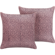ROMNEYA  - Sierkussen set van 2 - Roze - 45 x 45 cm - Fluweel