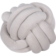 MALNI - Sierkussen - Lichtgrijs - 30 x 30 cm - Fluweel