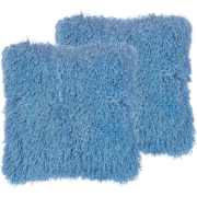 CIDE  - Sierkussen set van 2 - Lichtblauw - 45 x 45 cm - Polyester