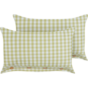 TALYA - Sierkussen set van 2 - Olijfgroen - 40 x 60 cm - Polyester