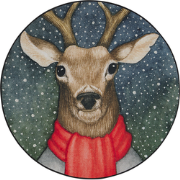 EREGLI - Laagpolig vloerkleed - Donkerblauw - 140 cm - Polyester