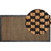 GERCE - Laagpolig vloerkleed - Zwart/Beige - 80 x 150 cm - Jute