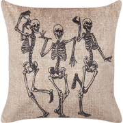 MORTESTI  - Sierkussen - Lichtbeige - 45 x 45 cm - Fluweel