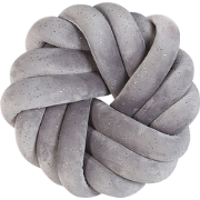 AKOLA  - Sierkussen - Lichtgrijs - 30 x 30 cm - Fluweel