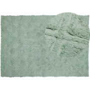 HATAY - Laagpolig vloerkleed - Lichtgroen - 160 x 230 cm - Katoen