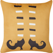 COVASNA  - Sierkussen - Oranje - 45 x 45 cm - Fluweel