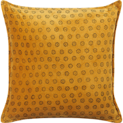 RAPIS  - Sierkussen - Mosterdgeel - 45 x 45 cm - Fluweel