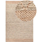 TELLIKAYA - Loper vloerkleed - Groen/Beige - 200 x 300 cm - Jute