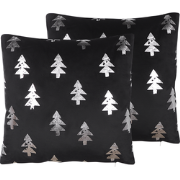CUPID  - Sierkussen set van 2 - Zwart - 45 x 45 cm - Fluweel