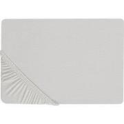 JANBU - Laken - Lichtgrijs - 180 x 200 cm - Katoen