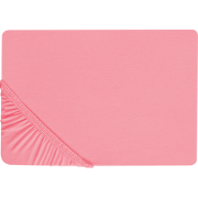 JANBU - Laken - Koraalrood - 90 x 200 cm - Katoen
