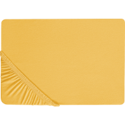 JANBU - Laken - Mosterdgeel - 180 x 200 cm - Katoen