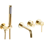 JAVIRA - Wandgemonteerde badmengkraan - Goud - Messing