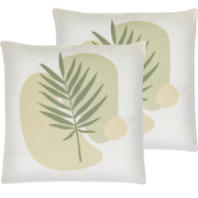 MICROSORUM  - Sierkussen set van 2 - Groen - 45 x 45 cm - Polyester