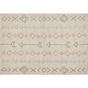 DISPUR - Laagpolig vloerkleed - Lichtbeige - 160 x 230 cm - Katoen