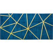 HAVZA - Vloerkleed - Donkerblauw - 140 x 200 cm - Viscose