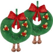 BONBON - Sierkussen set 2 - Groen - 45 cm - Katoen