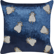 PENTAS - Sierkussen - Marineblauw - Fluweel