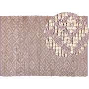 GERZE - Modern vloerkleed - Roze - 160 x 230 cm - Katoen